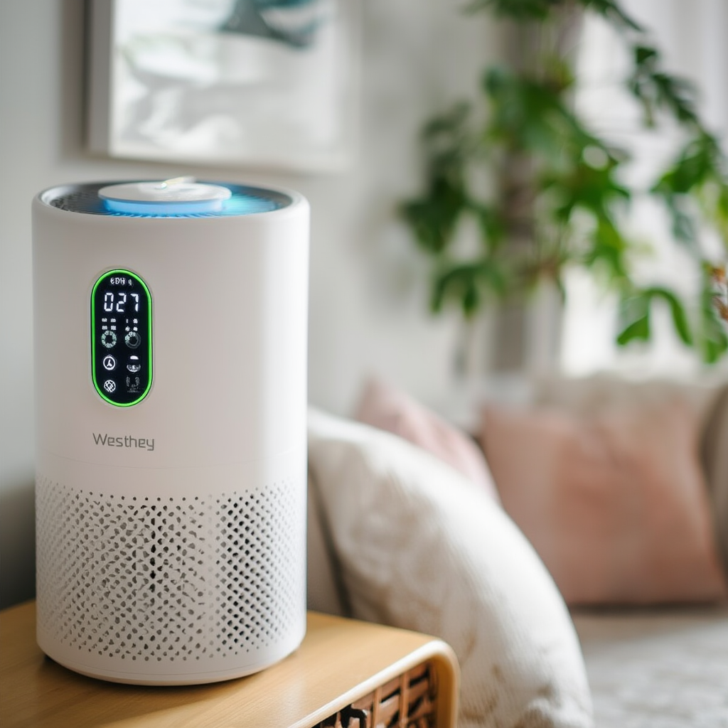 Oxyra 300 — Smart Air Purifier with Real-Time PM2.5 Sensor | True HEPA H13 for Modern Homes
